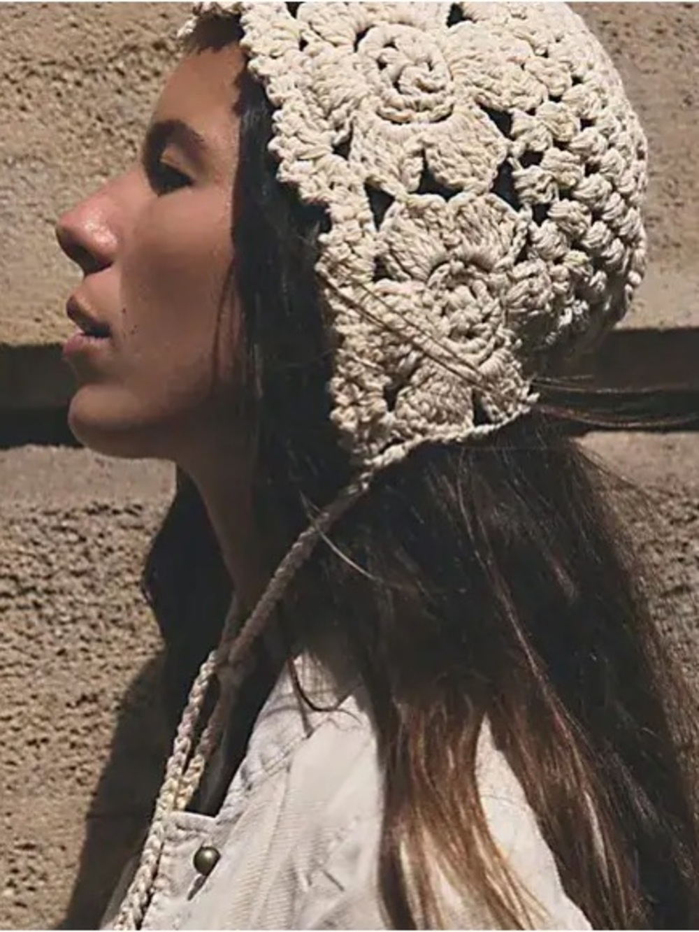 NWT Free People Maisie Crochet Bonnet